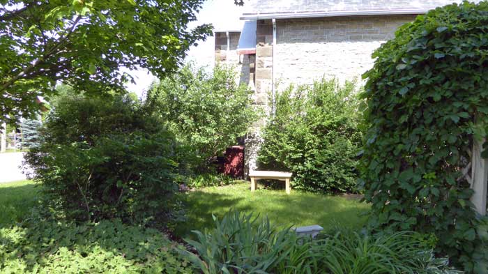 Missing garden bench