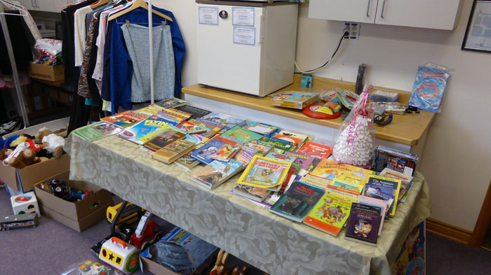 Upstairs items - books for kids